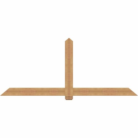 Ekena Millwork Eugene Smooth Timber Gable Bracket, Western Red Cedar, 96"W x 40"H x 1 1/2"D x 5 1/2"F, 10/12 Pitch GBW096X40X0206EUG00SWR